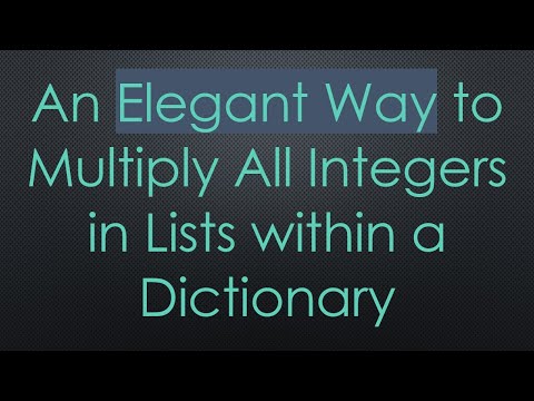 An Elegant Way