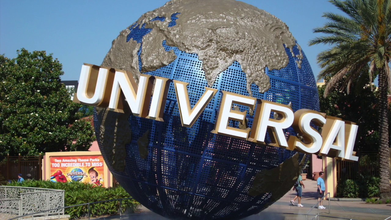 Universal Studios Globe Orlando Florida Entrance and Waterfront