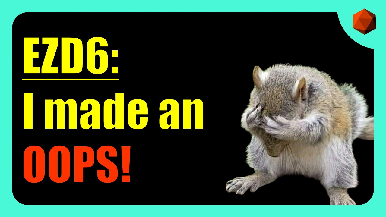 My EZD6 OOPS (and running it against 5e)
