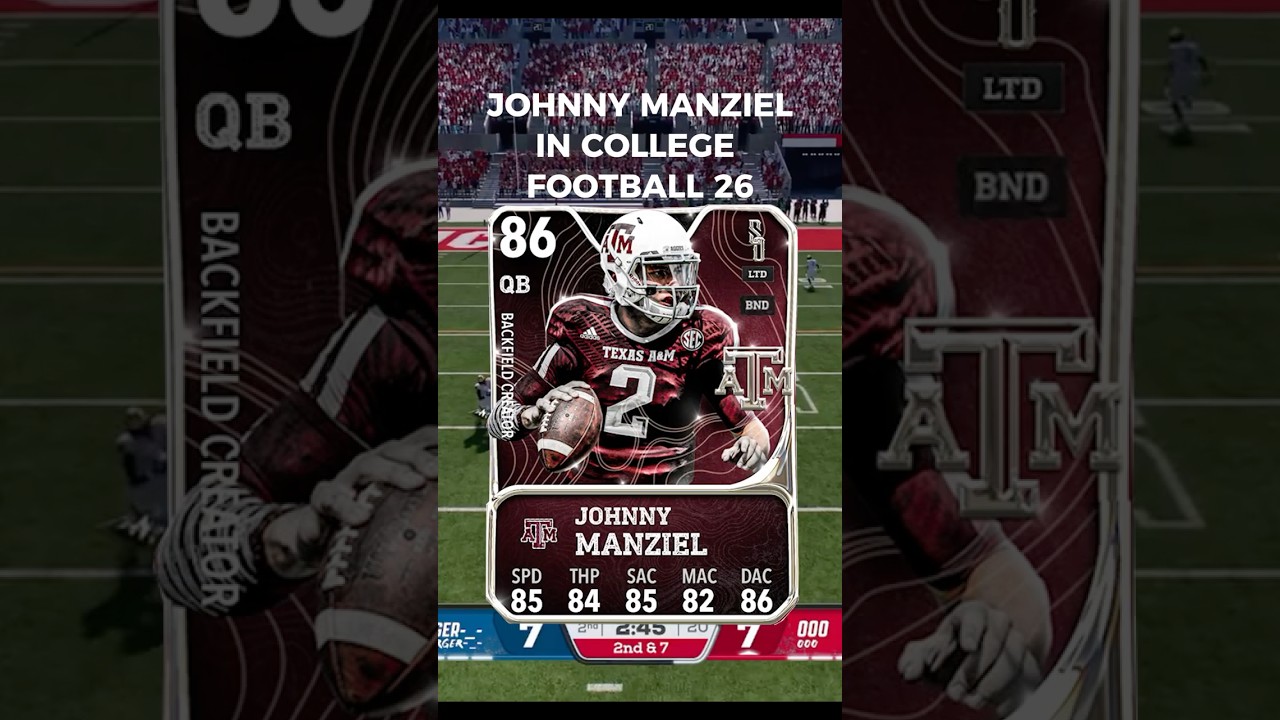 86 Johnny Manziel is a BEAST in College Football 26! 