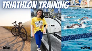 TRAINING for our FIRST EVER SPRINT TRIATHLON! swim, bike, run, & training haul! by Rachel Lin 168 views 2 months ago 8 minutes, 14 seconds