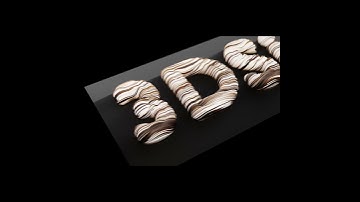 Inflate any mesh into text #3dsinghvfx #blender #motiongraphics