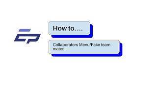 E-Planning Tutorials- Collaborators Menu