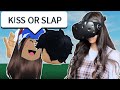 Roblox Vr Hands.. But They KISS or SLAP ME!! (FACECAM)