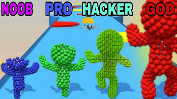 10MINUTES RELAXING WITH GAMEPLAY ❤️NOOB VS PRO VS HACKER VS GOD  in  Pixel Rush