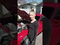 My girlfriend changed the oil in my rx7❤️‍🔥 #jdm #jdmcars #carculture #tunercars #shorts