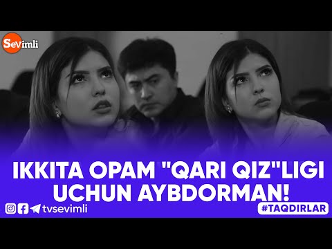 Ikkita qiz bir-birining yuziga tegishadi Ikkita qiz bir-birining yuziga tegishadi