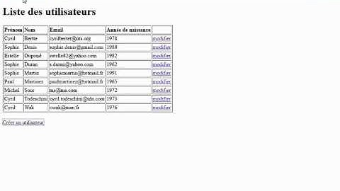 23  Créer un enregistrement d