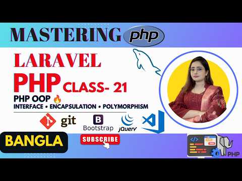 PHP OOP Advanced 🔥 | Interface, Encapsulation & Polymorphism Explained | PHP Laravel