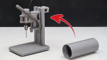 Handmade Mini Bench Drill from PVC