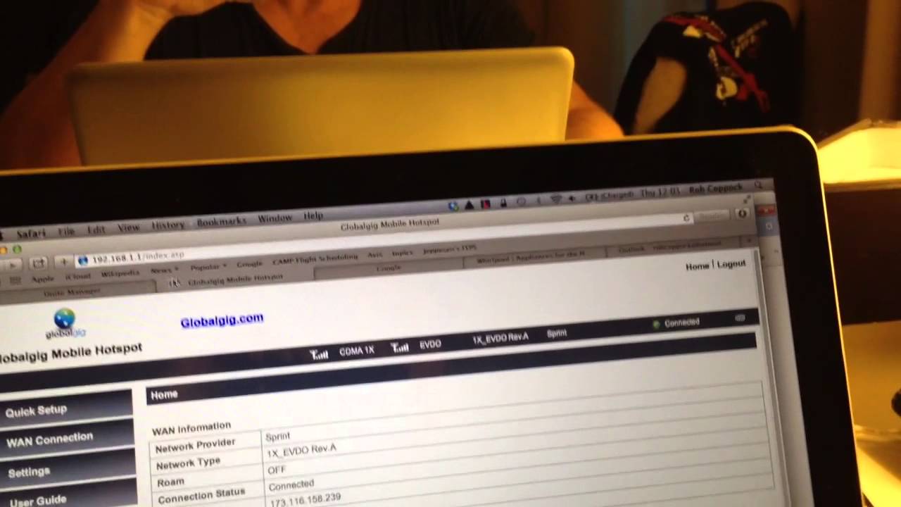 Global Gig sim in AT&T AC770S modem - YouTube