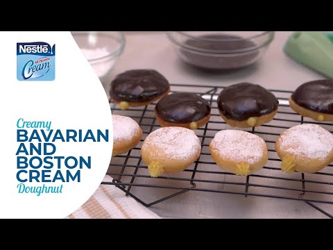 Here’s how to make Creamy Bavarian and Boston Crème Donuts