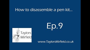 How to disassemble a pen kit | Pen Turning | Woodturning | TaylorsMirfield