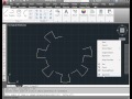 Learn AutoCAD 2012 Video Tutorial - how to create a toothed gear using array