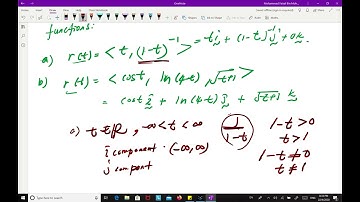 chapter 4 part 1: INTRO TO VECTOR VALUED FUNCTIONS