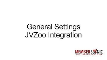 MemberSonic Pro - How To Integrate With JVZoo (General Settings)