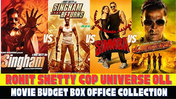 singham vs Singham returns vs Simmba vs sooryavanshi movie budget box office collection #singham