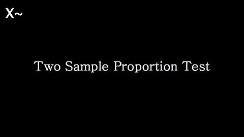 Two Sample Proportion Test