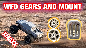 WFO Gears and Mount for Xmaxx with Hobbywing 800kv motor and Max5 ESC