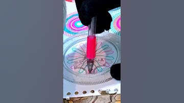 So beautiful new design | full coverage flower pf spirograph design #satisfying #relaxing #drawing