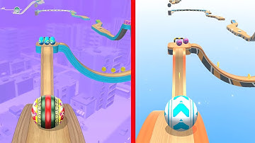 SAME LEVEL IN - Going Balls Vs Sky Rolling Ball - Android & IOS Gameplay