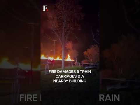 Watch: Fire-Engulfed Train Travels Through Canadian City | Subscribe to Firstpost