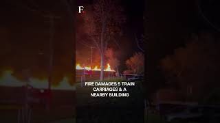 Watch: Fire-Engulfed Train Travels Through Canadian City | Subscribe to Firstpost