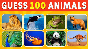 Can You Guess 100 Animals in 5 Seconds ? | 🐍From Easy to Very Hard 🐾