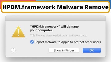 Fix" HPDM.framework Malware On Macbook Pro/Air MacOS BigSur