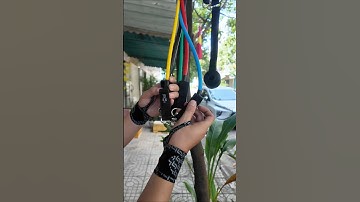 Tập gym đơn giản tại nhà với bộ dây ngũ sắc kháng lực #anhthereview #dothethao
