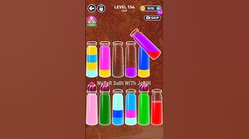 WaterSort Game || Level-136 || WaTeR SoRt WiTh JoBiN ||#watersort #gaming #gameplay