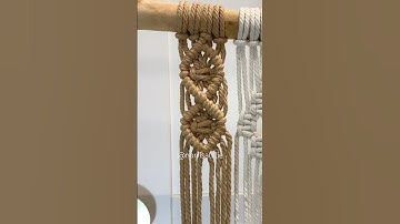 Macramé diamond pattern #macrame #norrisatelie #diy #artesanato #tutorial #knot #art