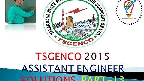 TSGENCO 2015 AE ELECTRICAL QUESTION PAPER WITH EXPLAINED ANSWERS P-13