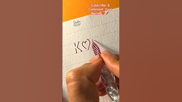 Amazing name writing with 3D shadow lettering art.. #lettering #calligraphy #penmanshi