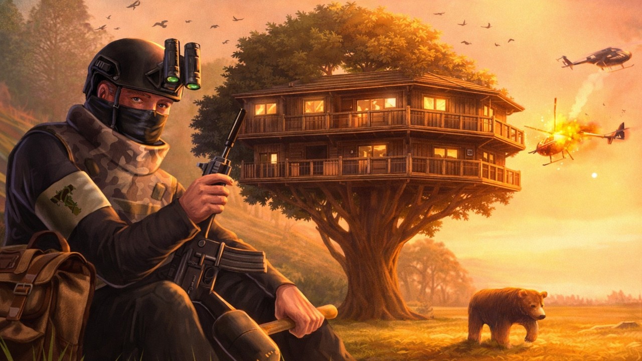 Transforming a TREEHOUSE Into My Hideout Base! - DayZ