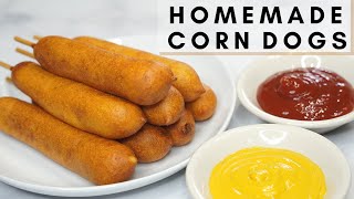 HOW TO MAKE CORN DOGS | HOMEMADE CORN DOG RECIPE