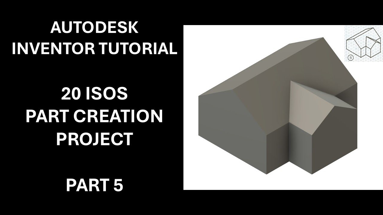 Autodesk Inventor Tutorial - 20 Isos Part Creation Project - Part #5 ...