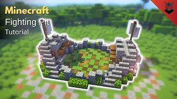 Minecraft: How to Build a Medieval Fighting Pit | Fighting Pit (Tutorial)