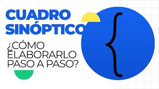 📂 CUADRO SINÓPTICO: ¿Cómo elaborarlo paso a paso?
