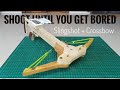 Making Wooden Slingshot Crossbow With Large Magazine Capacity  | Shoot Target Until You Get Bored