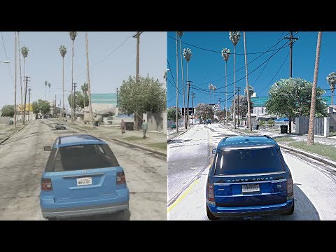 GTA 5 Xbox 360 vs $10,000 Gaming PC! Ultra-Realistic GTA 6 4k 60FPS Graphics Mod!