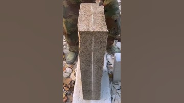 simple techniques and tools for splitting stones #shorts