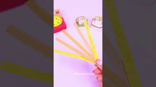 DIY Mini Paper Food! 🍔🍟 So Cute &amp; Easy! #shorts #papercraft