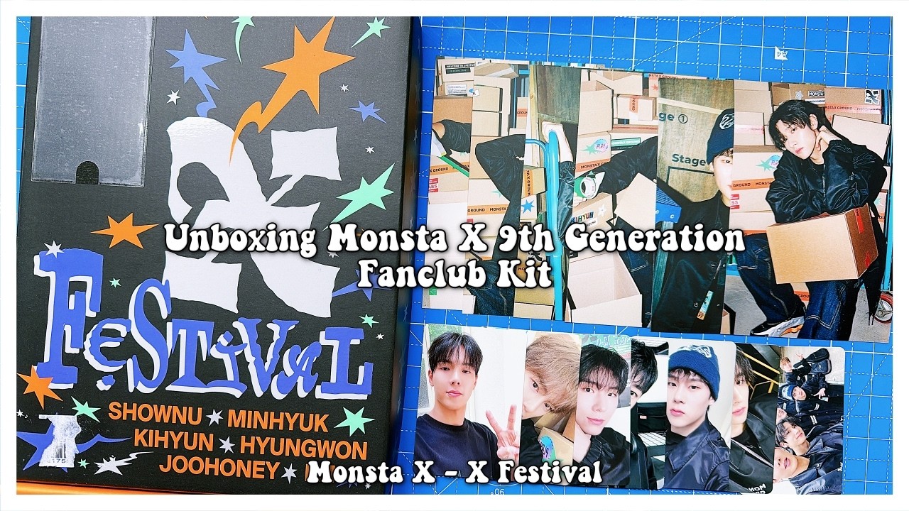 Unboxing Monsta X 9th Generation Fanclub Kit ✰ X Festival - YouTube