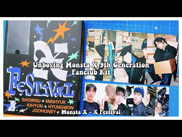 Unboxing Monsta X 9th Generation Fanclub Kit ✰ X Festival - YouTube
