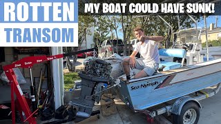 Replacing my Rotten Transom  Old Boat Restoration Part 2