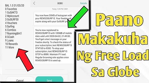 Free load sa Globe . Paano ba Makuha ! | Mr. Alvin Boa Vlog
