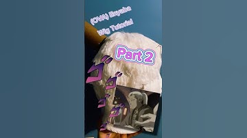 #wigtutorial #cosplay #anime #コスプレ #jojo #jojosbizzareadventure #tutorials #wigs #wigtutorials