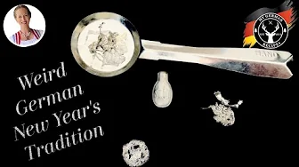 Weird German New Years Tradition: Tin Pouring (Zinn Gießen) ✪ MyGerman.Recipes