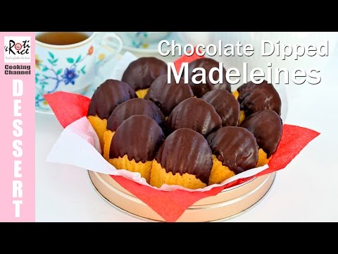 Chocolate Dipped Madeleines | Roti n Rice
